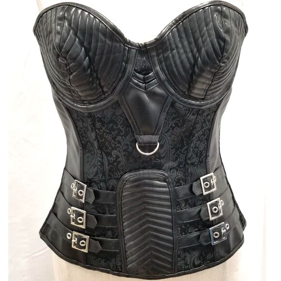 Faux Leather Corset/Bustier - Picture 1 of 5